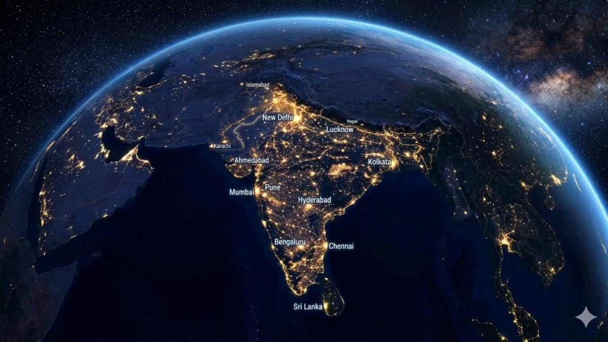 India lit up at night — built in Surat, for all of India